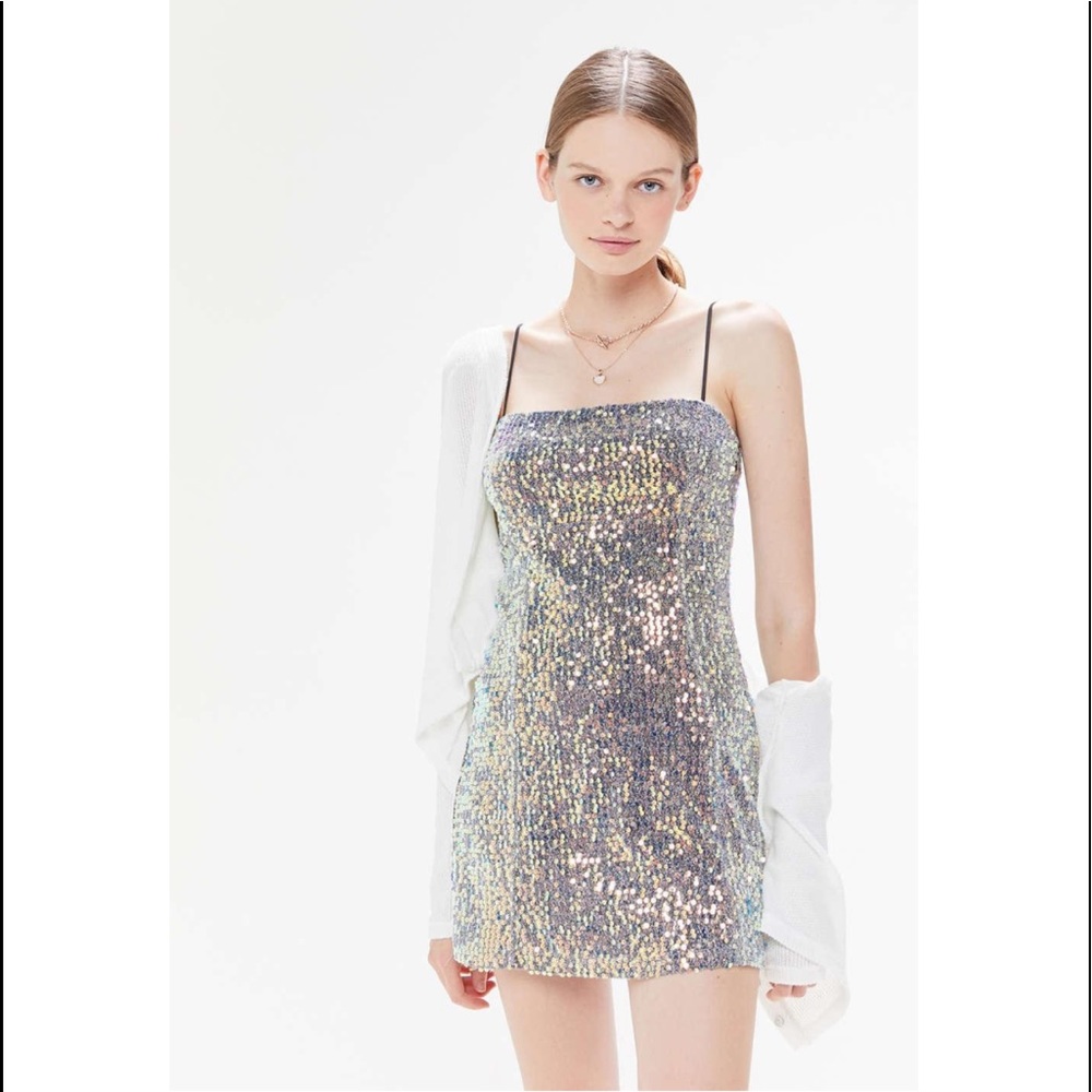 UO Kyle Mini Sequin Sleeveless Dress